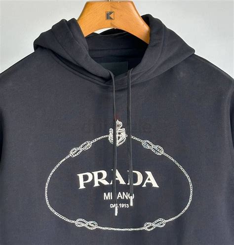 prada black and white cardigan